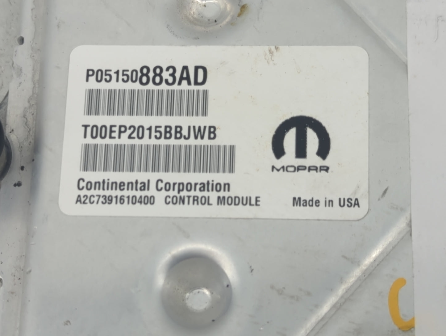 2015 Chrysler 300 PCM Engine Control Computer ECU ECM PCU OEM P/N:P05150883AD T00EP2015BBJWB, P68230307AE, A2C7391610400 Fit