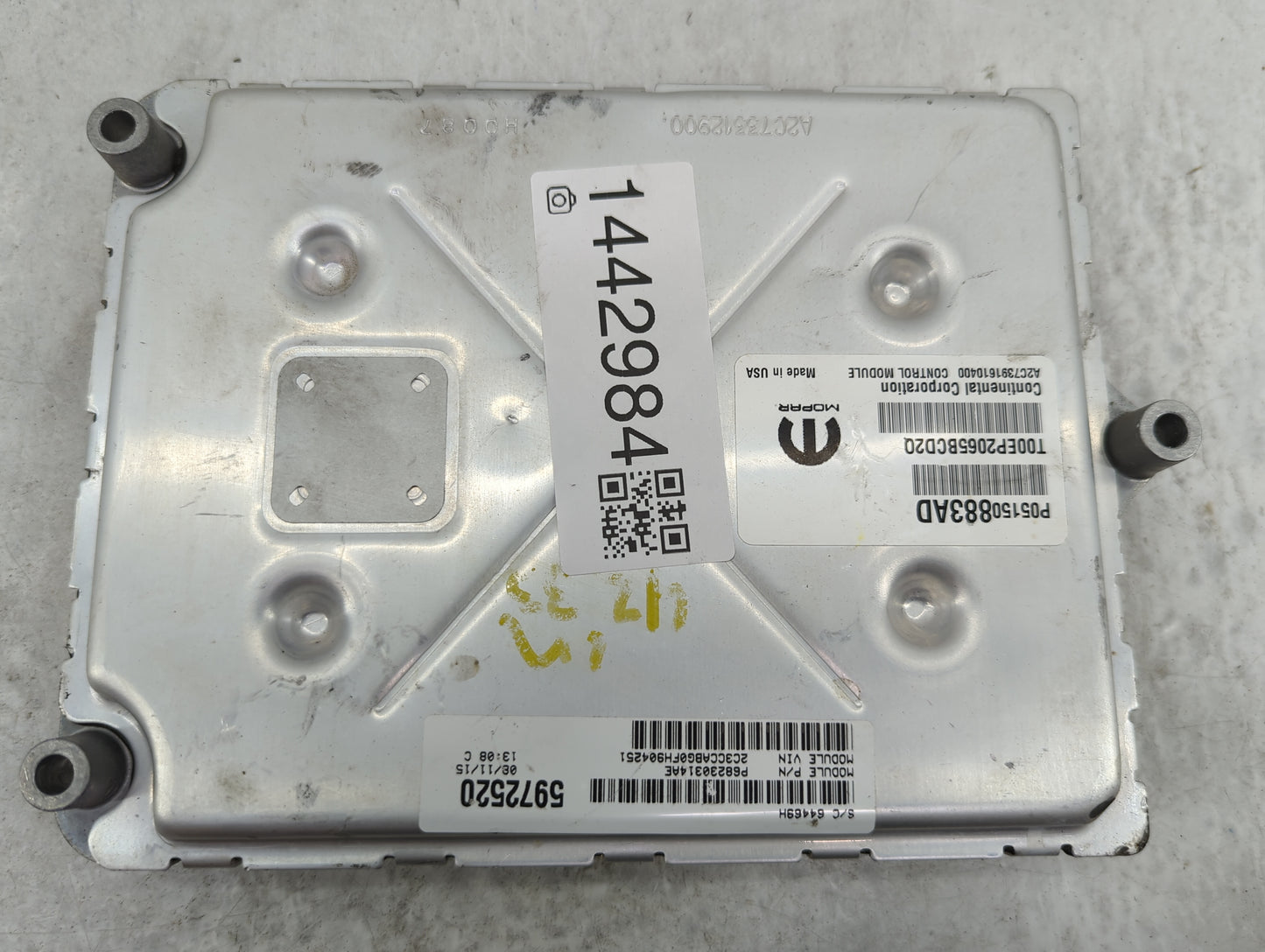 2015 Chrysler 300 PCM Engine Control Computer ECU ECM PCU OEM P/N:P05150883AD T00EP2065BCD2Q, A2C73916104Q0, 68028314AE Fits