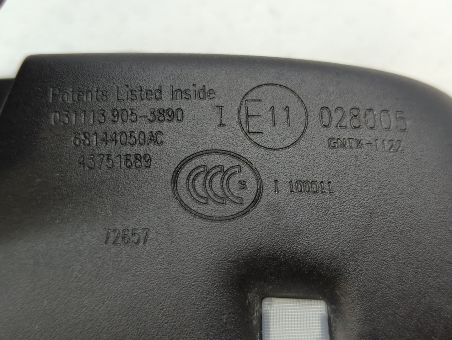 2015 Chrysler 300 Sun Visor Shade Replacement Passenger Right Mirror Fits OEM Used Auto Parts - Oemusedautoparts1.com