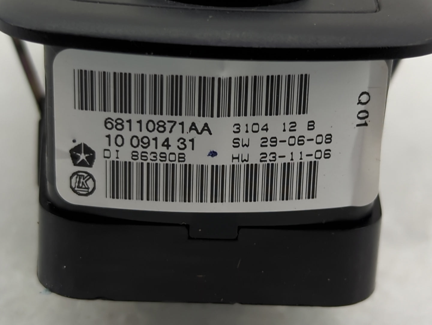 2015 Chrysler Town and Country Master Power Window Switch Replacement Driver Side Left P/N:68110871AA 1009143 Fits OEM Used 