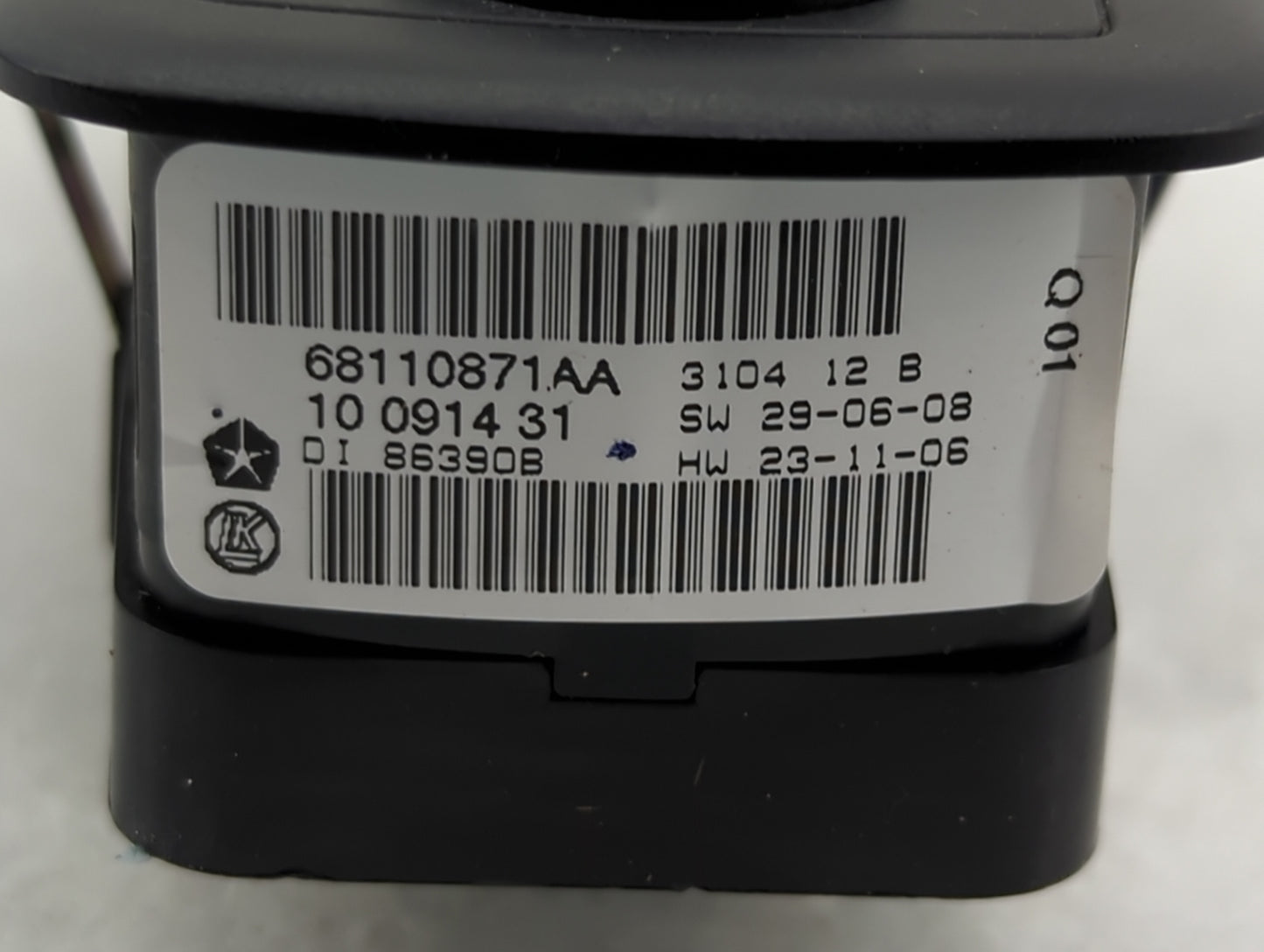 2015 Chrysler Town and Country Master Power Window Switch Replacement Driver Side Left P/N:68110871AA 1009143 Fits OEM Used 