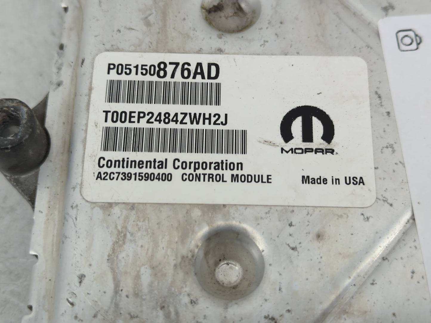 2015 Chrysler Town & Country PCM Engine Control Computer ECU ECM PCU OEM P/N:05150876AD Fits OEM Used Auto Parts - Oemusedau