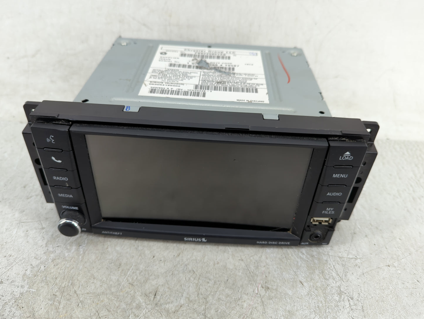 2012-2016 Chrysler Town & Country Radio AM FM Cd Player Receiver Replacement P/N:P68245857AB Fits OEM Used Auto Parts - Oemu