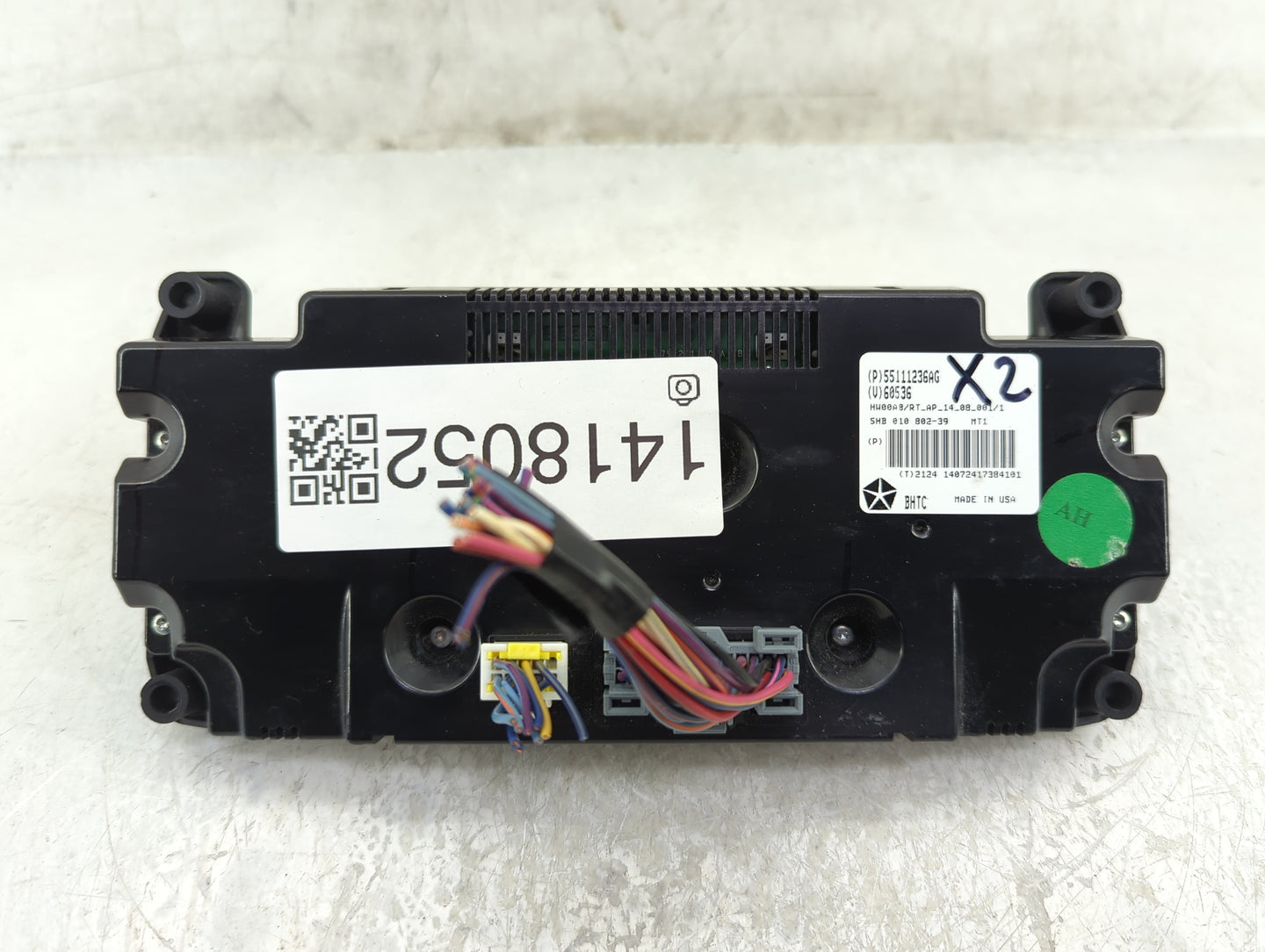 2011-2016 Chrysler Town & Country Climate Control Module Temperature AC/Heater Replacement P/N:55111236AG Fits OEM Used Auto