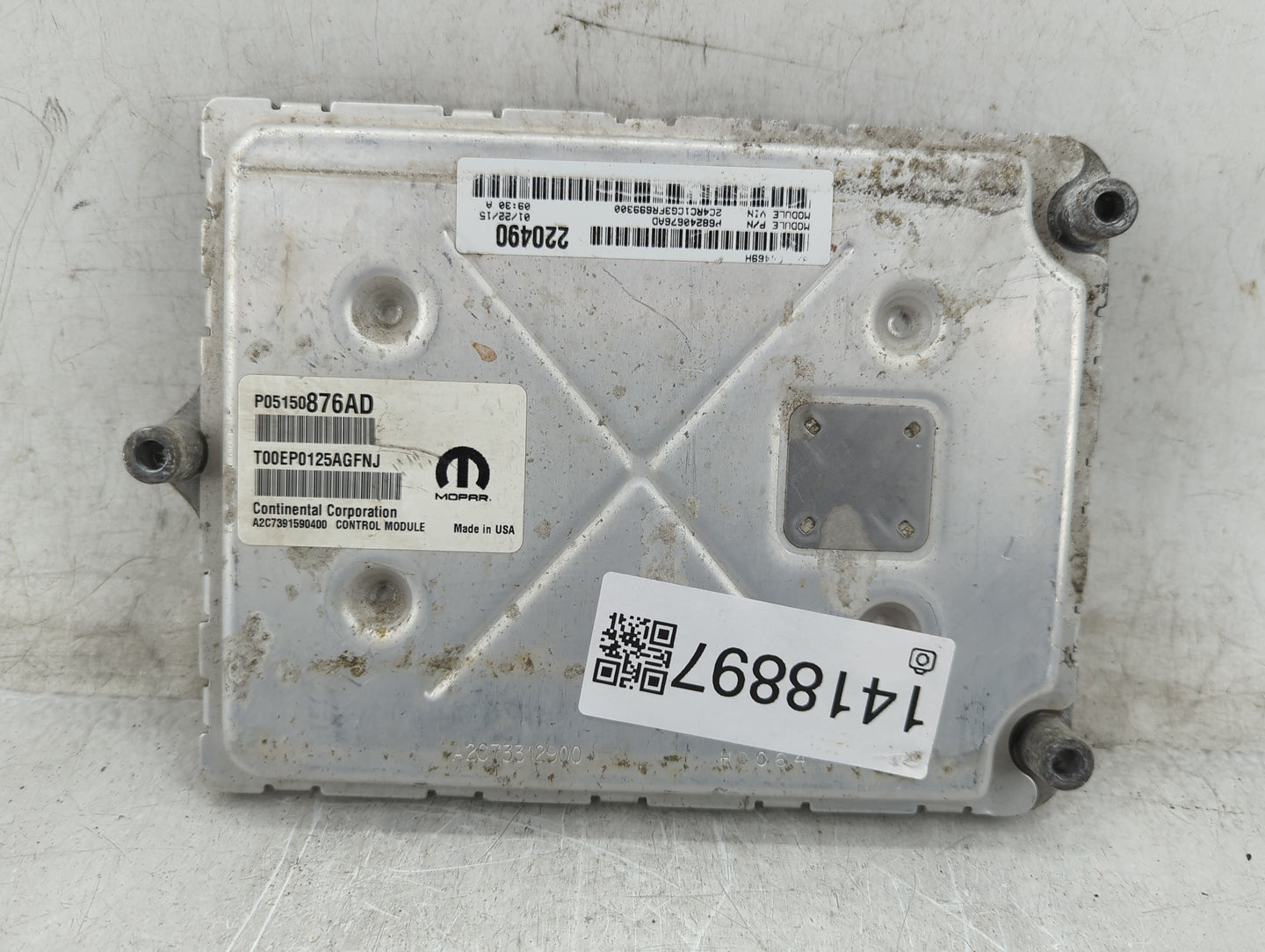 2015 Chrysler Town & Country PCM Engine Control Computer ECU ECM PCU OEM P/N:P05150876AD T00EP0125AGFNJ, A2C7391590400 Fits 
