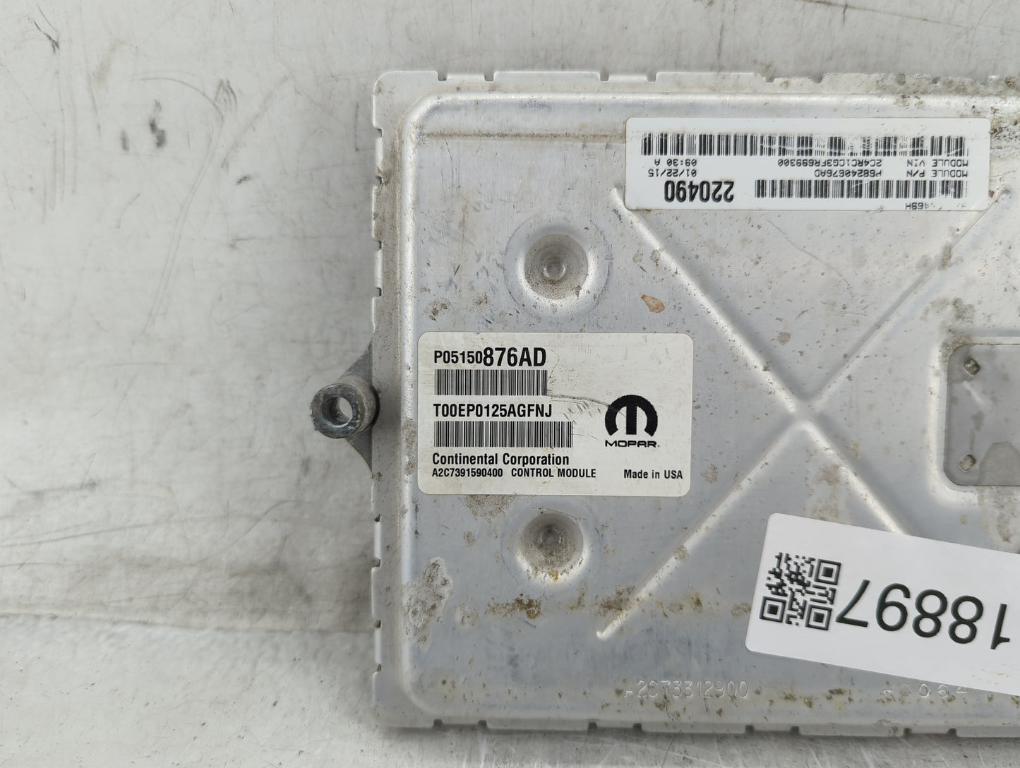 2015 Chrysler Town & Country PCM Engine Control Computer ECU ECM PCU OEM P/N:P05150876AD T00EP0125AGFNJ, A2C7391590400 Fits 