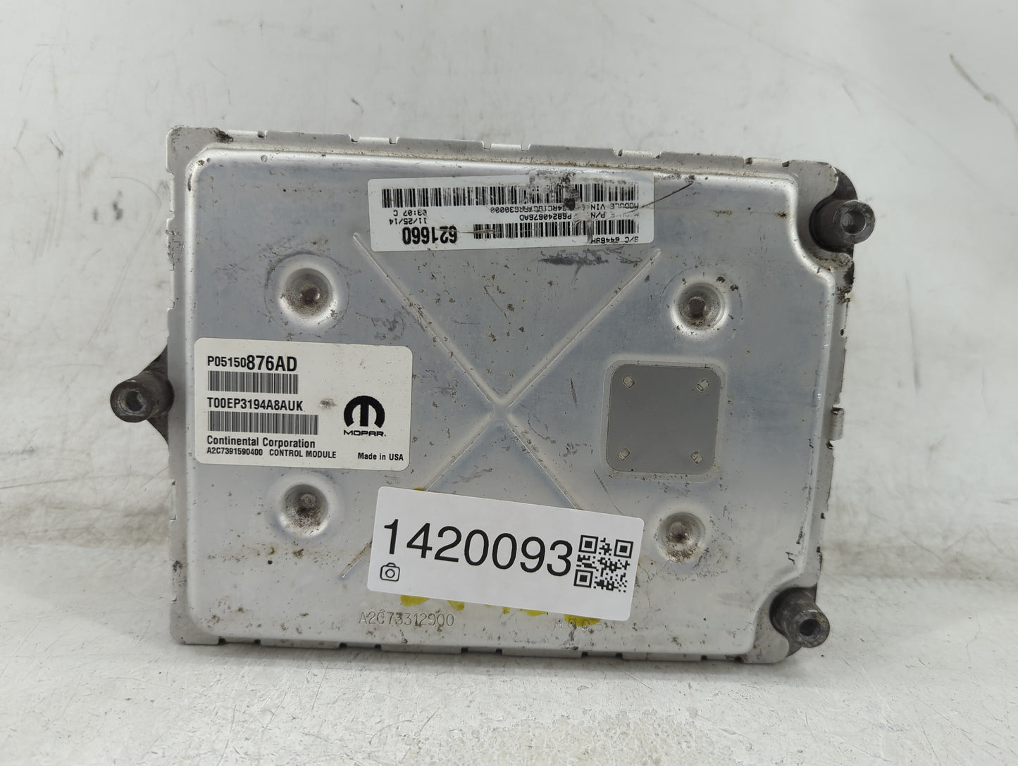 2015 Chrysler Town & Country PCM Engine Control Computer ECU ECM PCU OEM P/N:05150876AD Fits OEM Used Auto Parts - Oemusedau