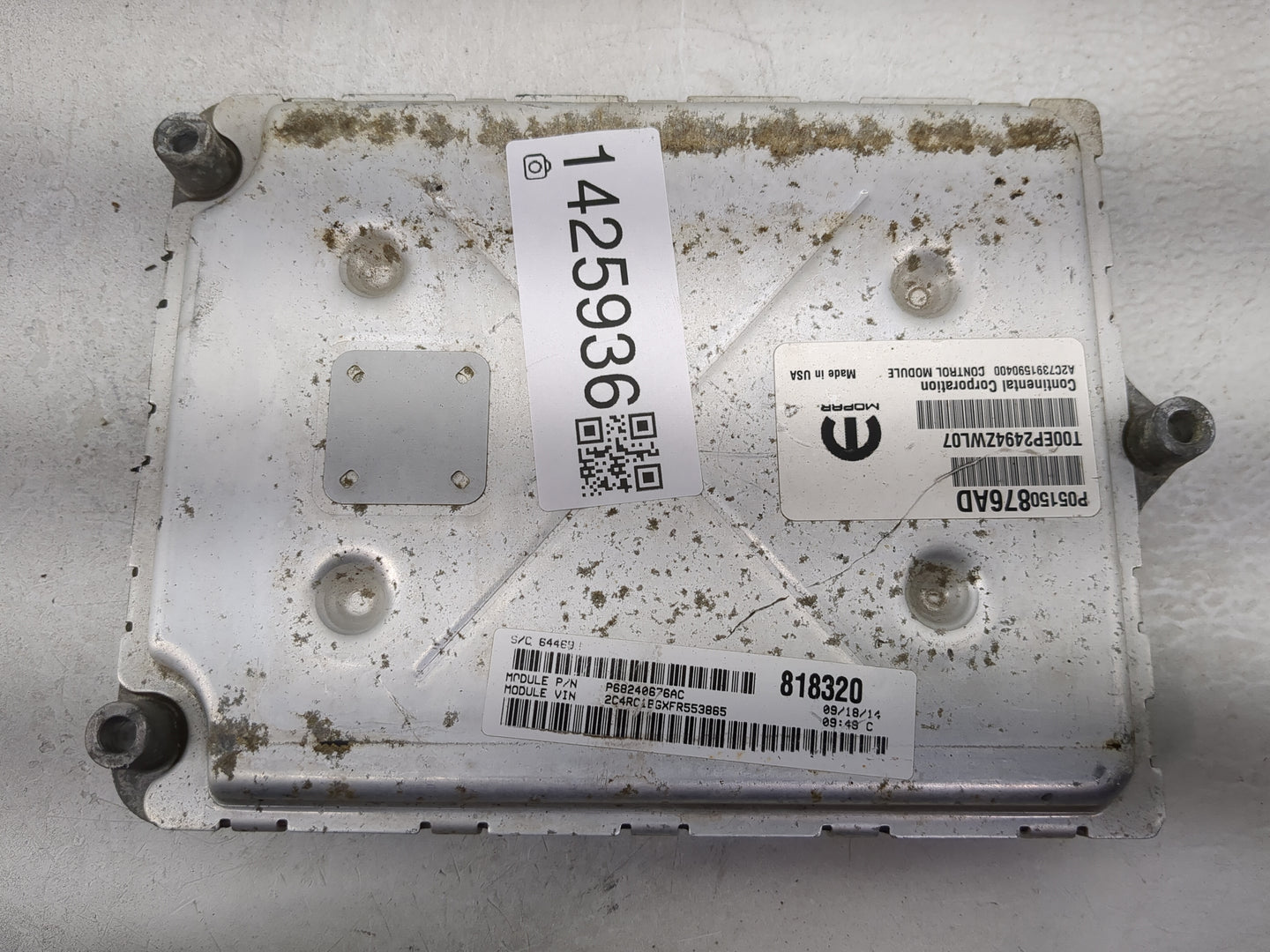 2015 Chrysler Town & Country PCM Engine Control Computer ECU ECM PCU OEM P/N:P05150876AD P68240676AC, A2C73915904000 Fits OE