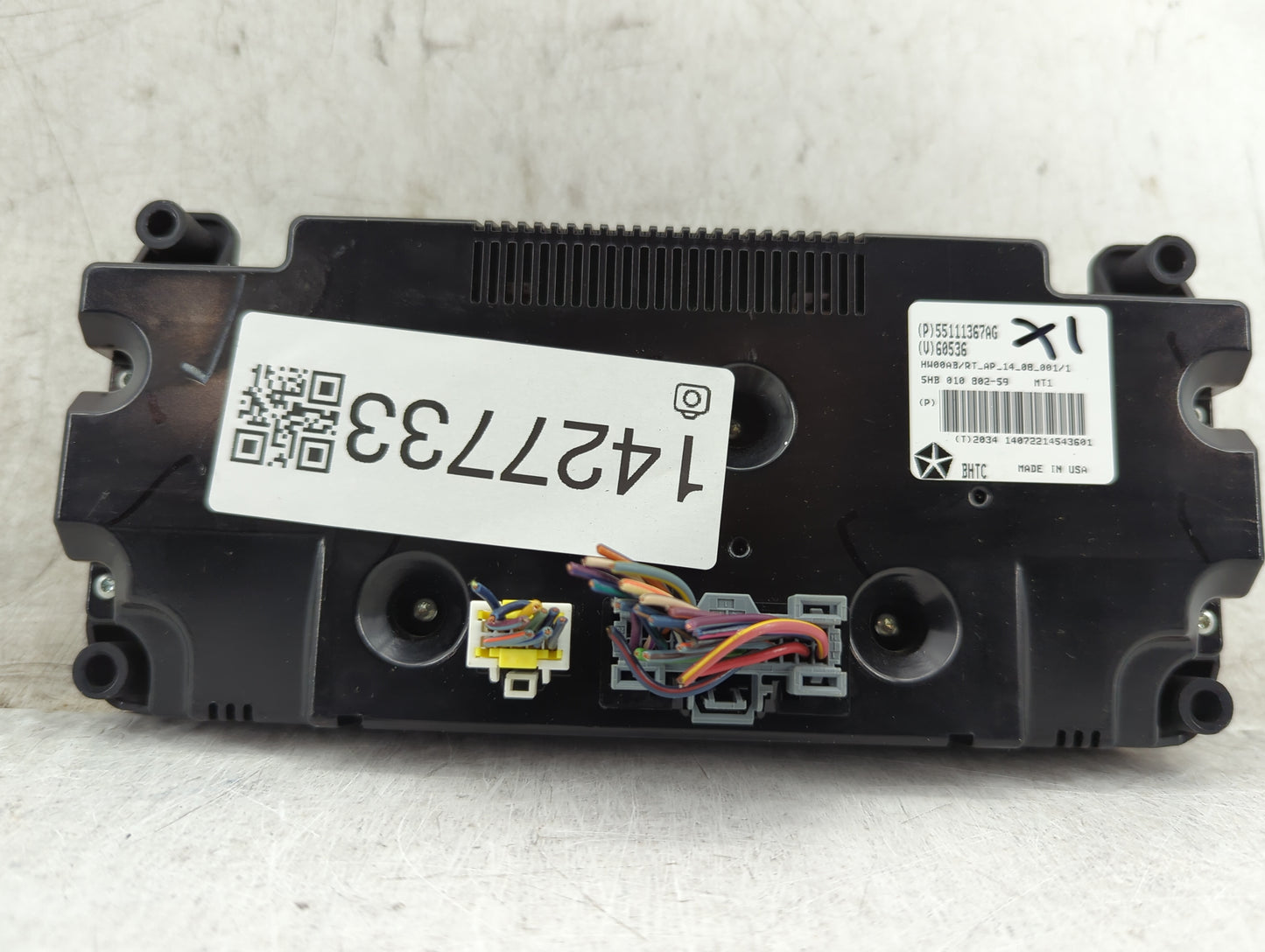 2011-2016 Chrysler Town & Country Climate Control Module Temperature AC/Heater Replacement P/N:55111367AG Fits OEM Used Auto