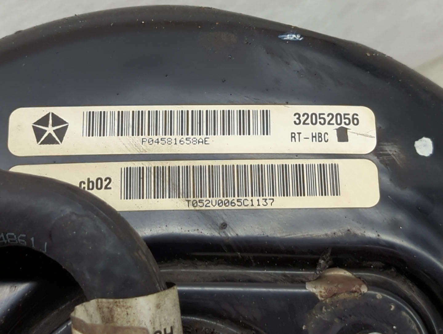 2013-2016 Chrysler Town & Country Power Brake Booster Oem - Oemusedautoparts1.com