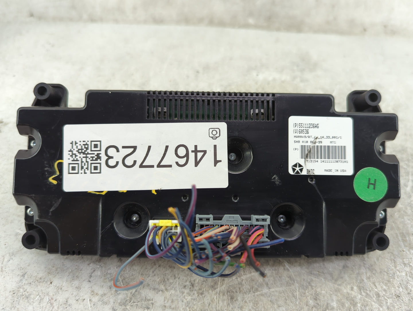 2011-2016 Chrysler Town & Country Climate Control Module Temperature AC/Heater Replacement P/N:55111236AG Fits OEM Used Auto