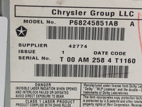 2012-2016 Chrysler Town & Country Radio AM FM Cd Player Receiver Replacement P/N:P68245851AB Fits OEM Used Auto Parts - Oemu