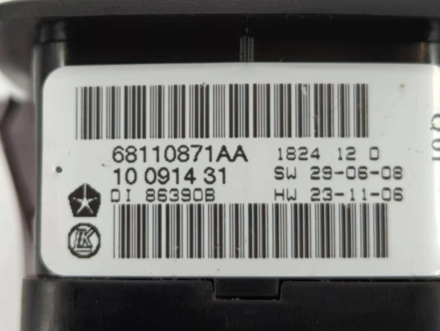 2012-2016 Chrysler Town & Country Master Power Window Switch Replacement Driver Side Left P/N:68298871AA 68110871AA Fits OEM