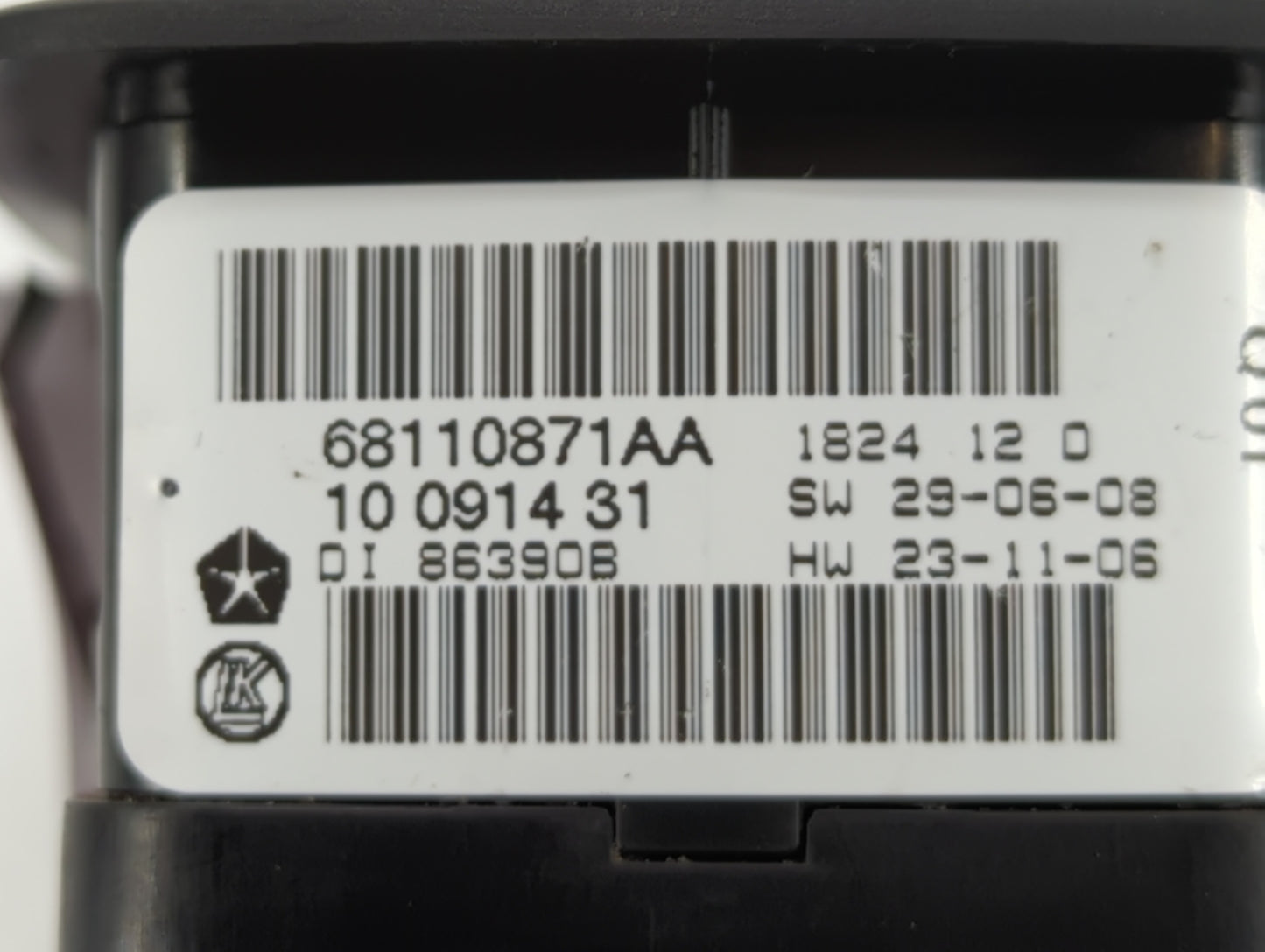 2012-2016 Chrysler Town & Country Master Power Window Switch Replacement Driver Side Left P/N:68298871AA 68110871AA Fits OEM