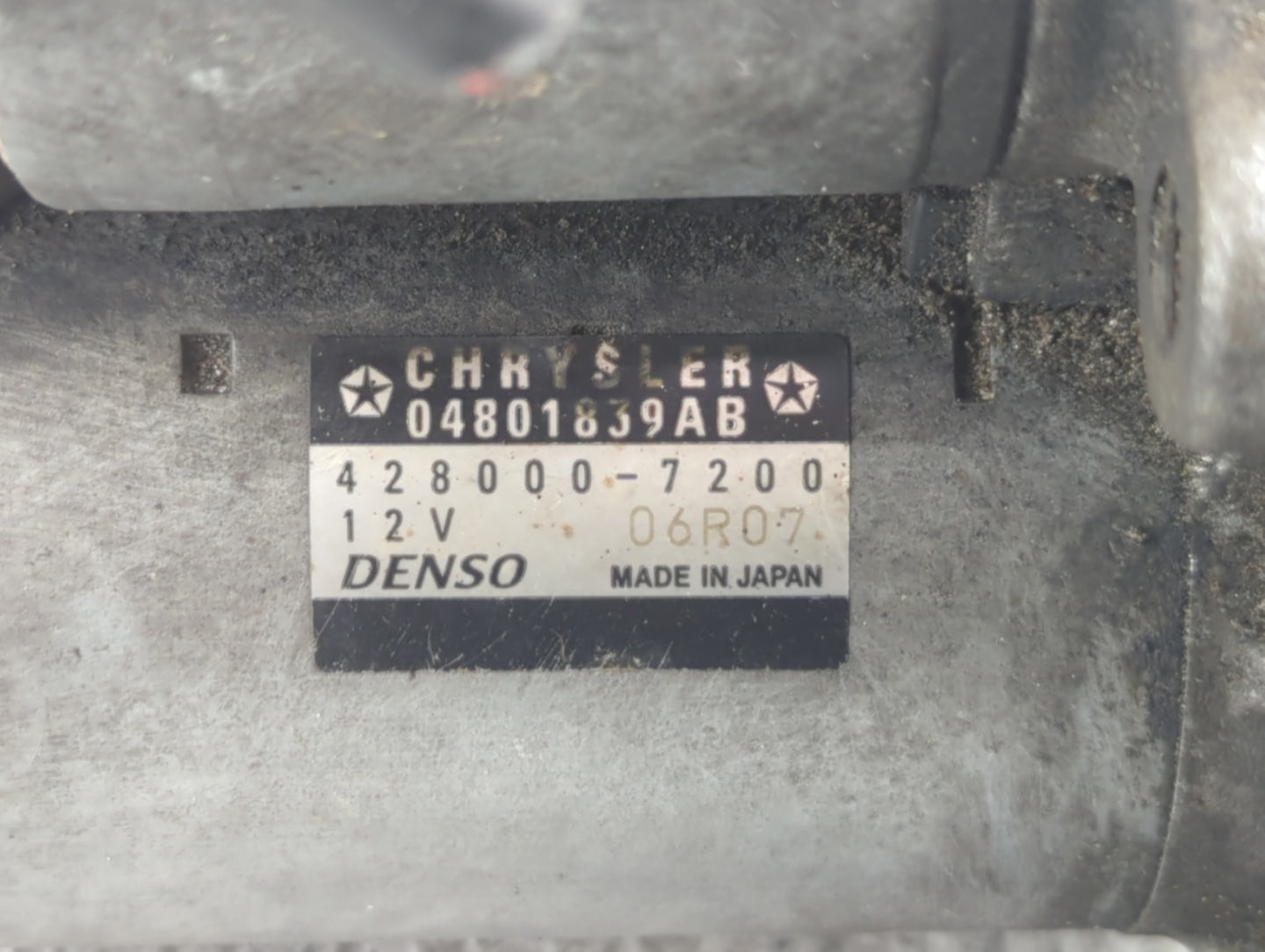 2011-2016 Chrysler Town & Country Car Starter Motor Solenoid OEM P/N:04801839AB Fits OEM Used Auto Parts - Oemusedautoparts1