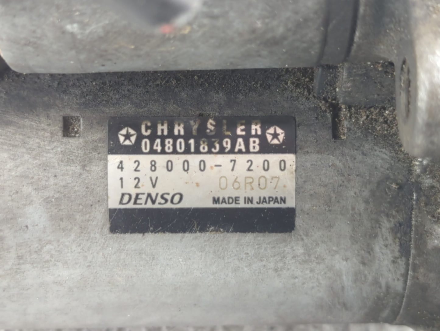 2011-2016 Chrysler Town & Country Car Starter Motor Solenoid OEM P/N:04801839AB Fits OEM Used Auto Parts - Oemusedautoparts1