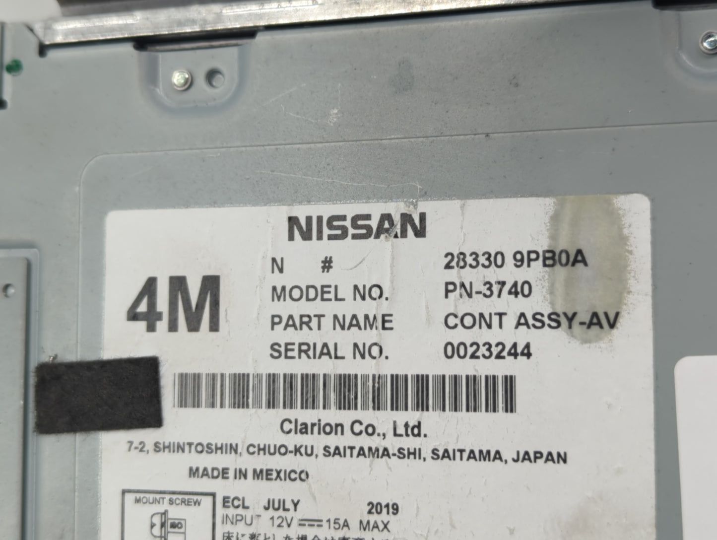 2012-2016 Chrysler Town & Country Am Fm Cd Player Radio Receiver - Oemusedautoparts1.com