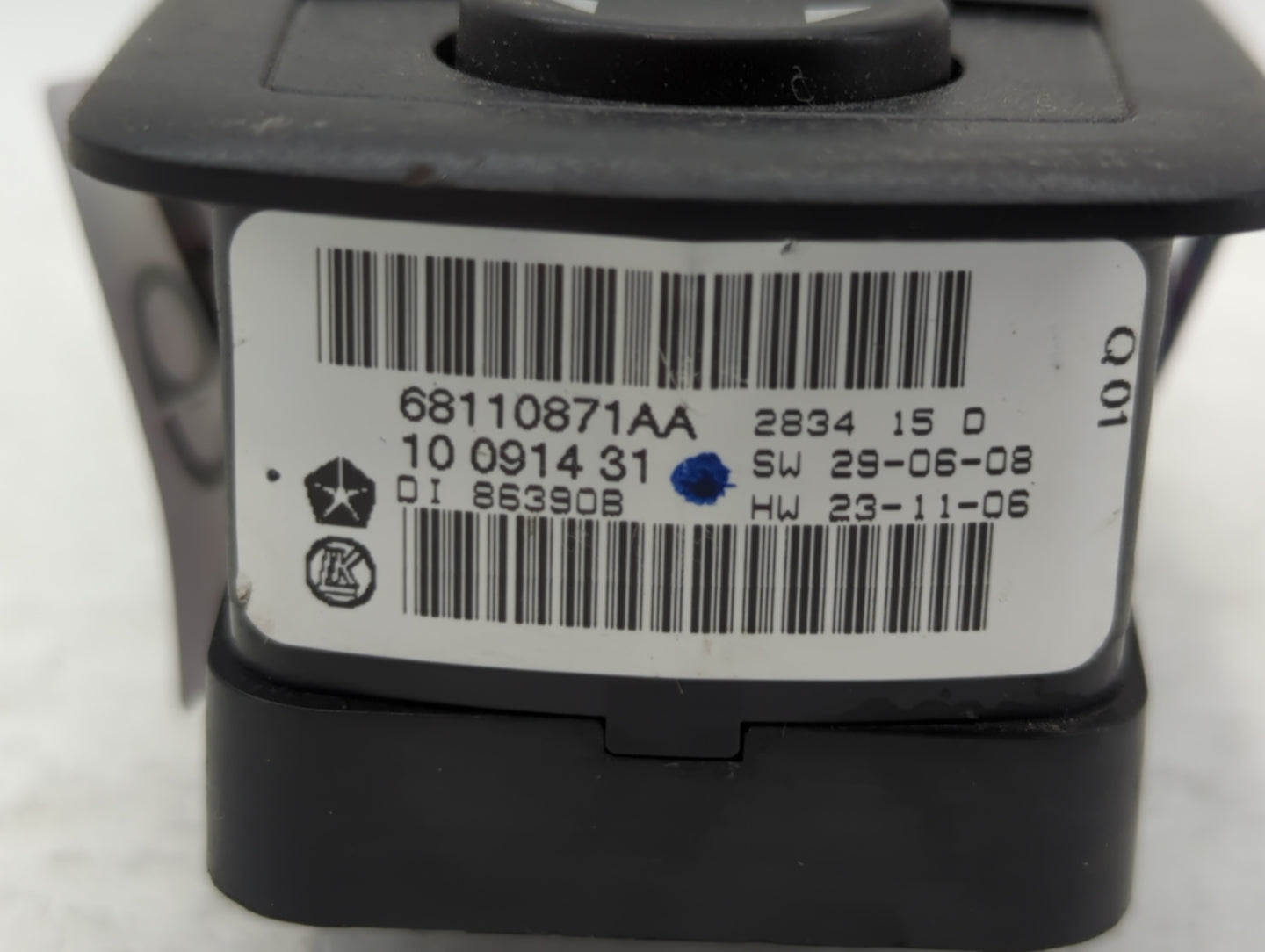 2012-2016 Chrysler Town & Country Master Power Window Switch Replacement Driver Side Left P/N:68110871AA Fits OEM Used Auto 