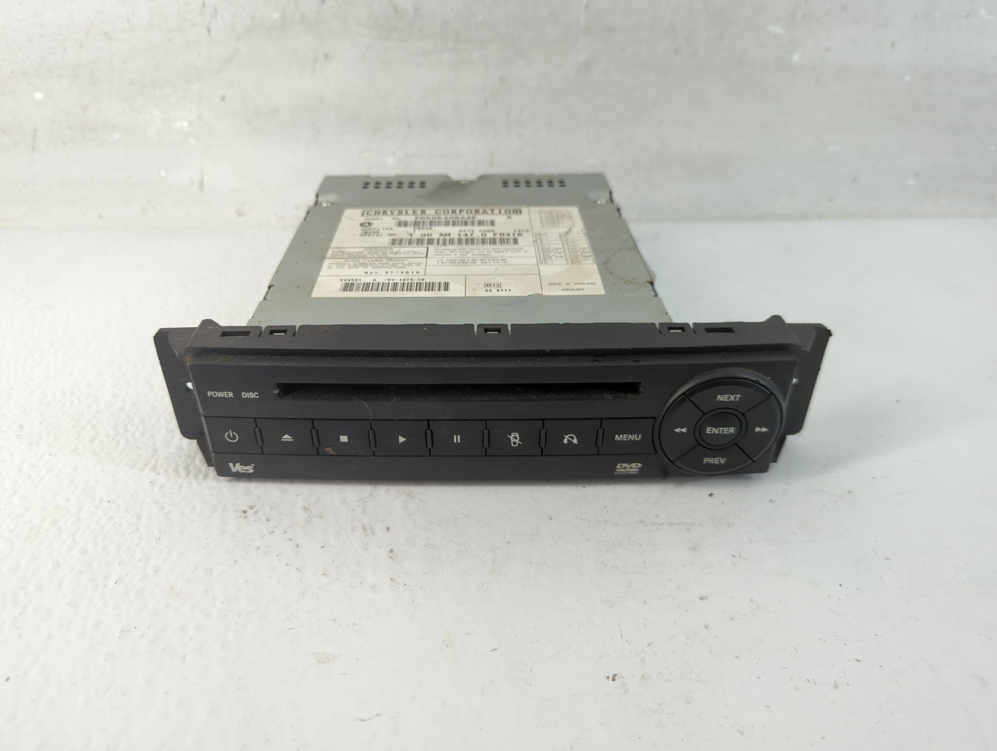 2012-2016 Chrysler Town & Country Radio AM FM Cd Player Receiver Replacement P/N:P05064063AE Fits OEM Used Auto Parts - Oemu