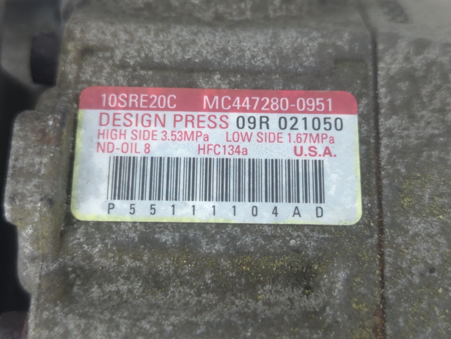 Dodge Caravan Air Conditioning A/c Ac Compressor Oem - Oemusedautoparts1.com