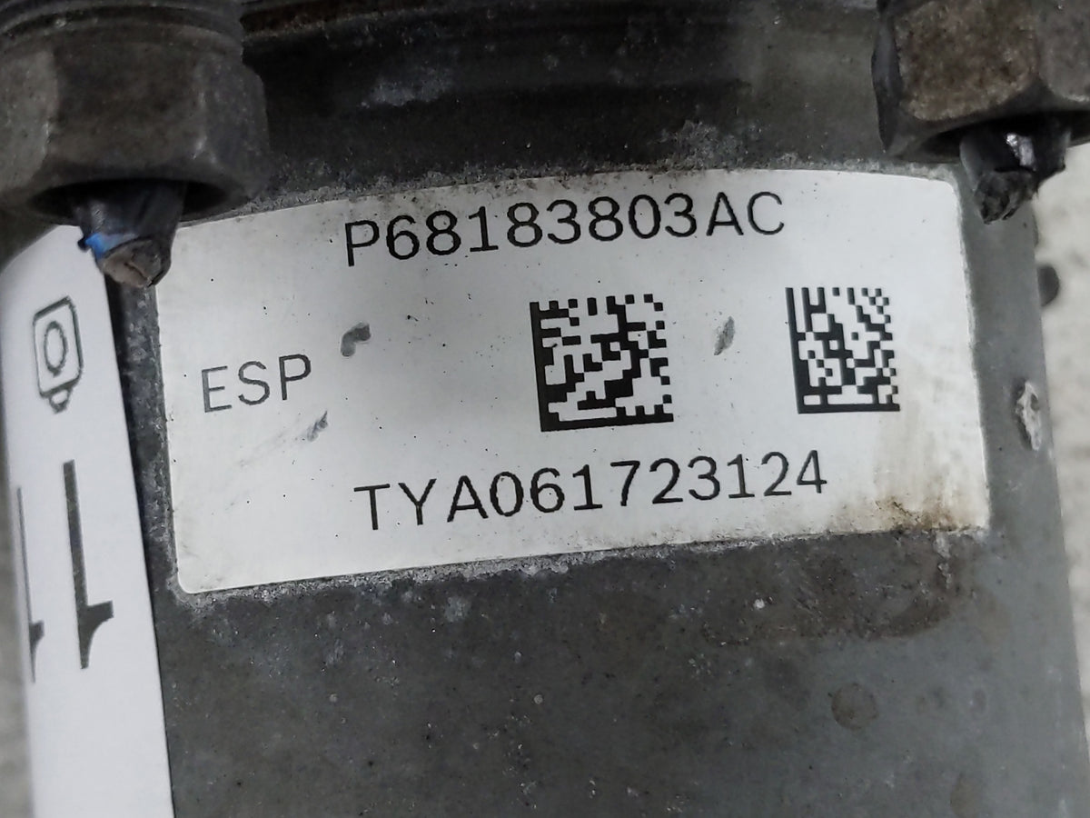 2015 Dodge Caravan Anti-Lock Brake ABS Pump Module Actuator OEM P/N:P68183803AC Fits Fits 2016 2017 2018 2019 2020 OEM Used 