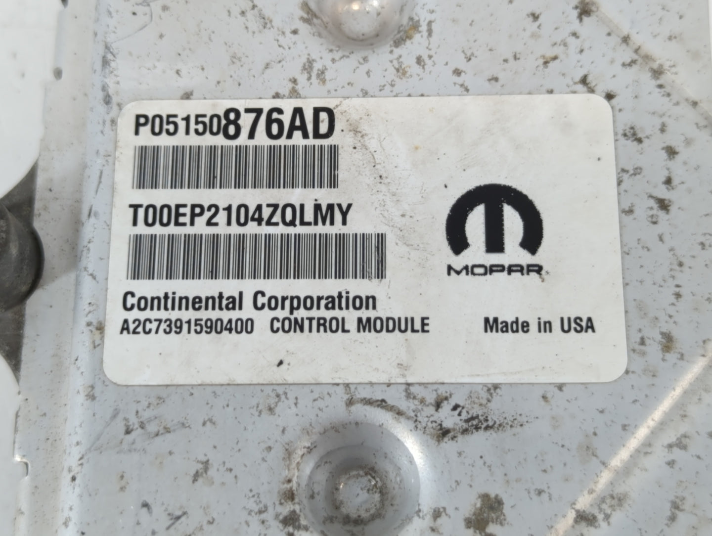 2015 Dodge Caravan PCM Engine Control Computer ECU ECM PCU OEM P/N:P05150876AD Fits OEM Used Auto Parts - Oemusedautoparts1.