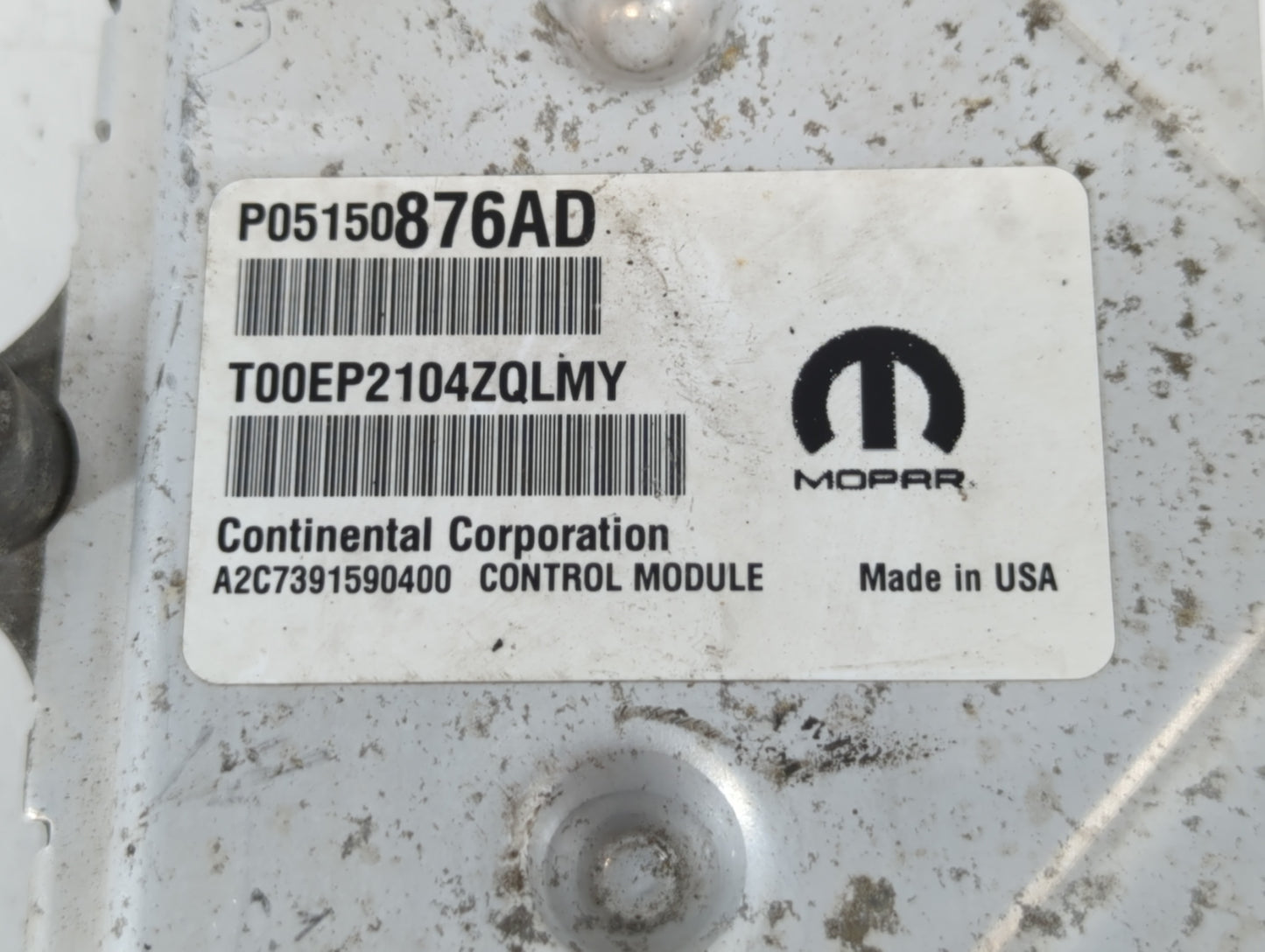 2015 Dodge Caravan PCM Engine Control Computer ECU ECM PCU OEM P/N:P05150876AD Fits OEM Used Auto Parts - Oemusedautoparts1.