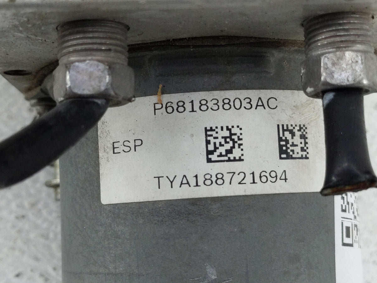 2015 Dodge Caravan Anti-Lock Brake ABS Pump Module Actuator OEM P/N:P68183B03AC Fits Fits 2016 2017 2018 2019 2020 OEM Used 