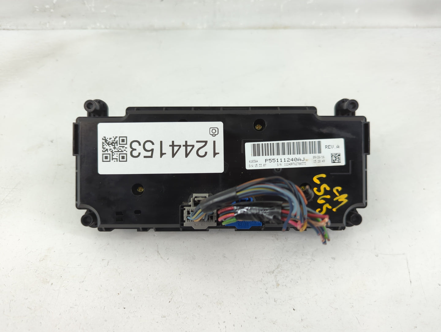 2015 Dodge Caravan Climate Control Module Temperature AC/Heater Replacement P/N:P55111240AJ Fits OEM Used Auto Parts - Oemus