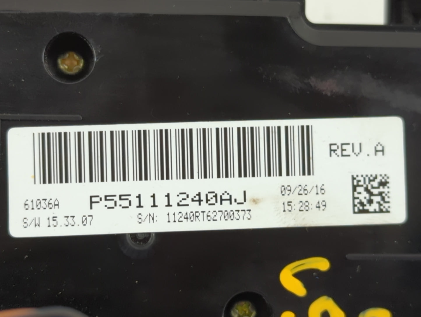2015 Dodge Caravan Climate Control Module Temperature AC/Heater Replacement P/N:P55111240AJ Fits OEM Used Auto Parts - Oemus