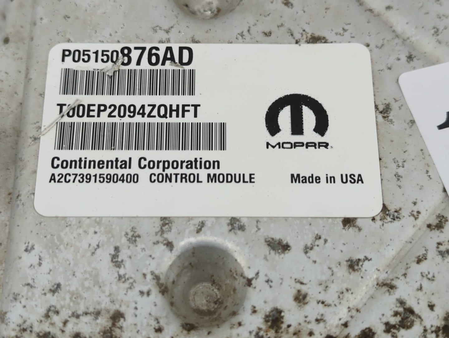 2015 Dodge Caravan PCM Engine Control Computer ECU ECM PCU OEM P/N:P05150876AD Fits OEM Used Auto Parts - Oemusedautoparts1.
