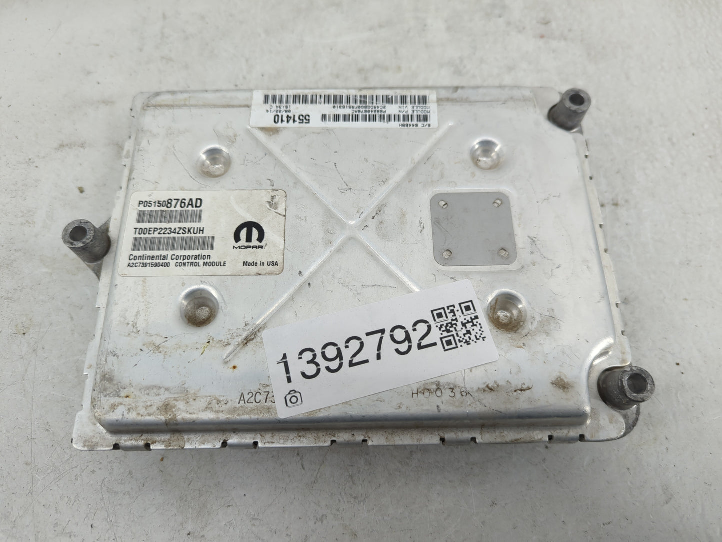 2015 Dodge Caravan PCM Engine Control Computer ECU ECM PCU OEM P/N:P68240676AC P05150876AD Fits OEM Used Auto Parts - Oemuse