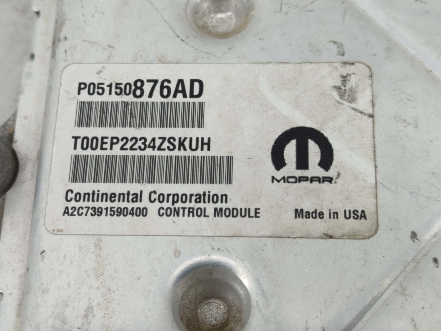 2015 Dodge Caravan PCM Engine Control Computer ECU ECM PCU OEM P/N:P68240676AC P05150876AD Fits OEM Used Auto Parts - Oemuse