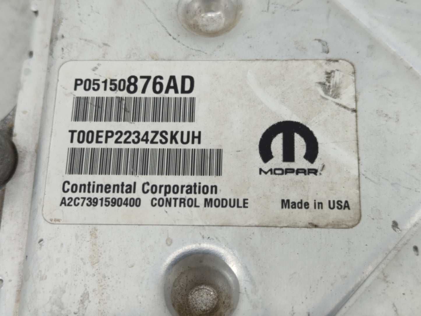 2015 Dodge Caravan PCM Engine Control Computer ECU ECM PCU OEM P/N:P68240676AC P05150876AD Fits OEM Used Auto Parts - Oemuse