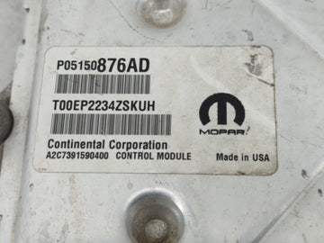 2015 Dodge Caravan PCM Engine Control Computer ECU ECM PCU OEM P/N:P68240676AC P05150876AD Fits OEM Used Auto Parts
