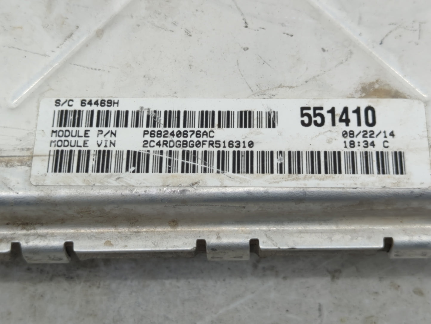 2015 Dodge Caravan PCM Engine Control Computer ECU ECM PCU OEM P/N:P68240676AC P05150876AD Fits OEM Used Auto Parts - Oemuse
