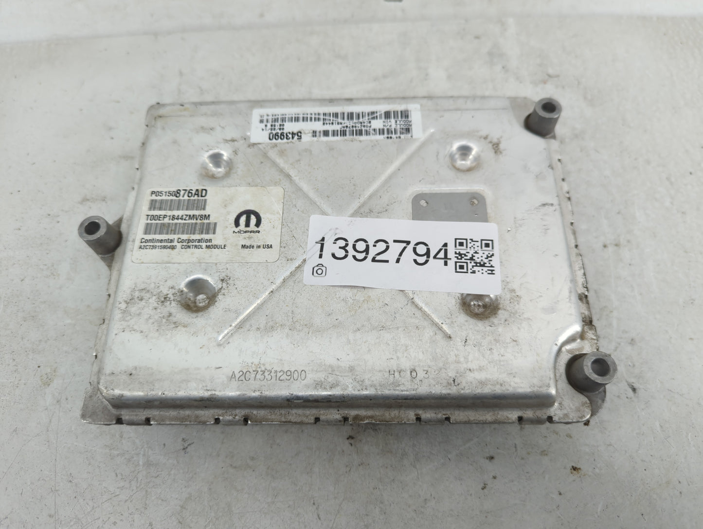 2015 Dodge Caravan PCM Engine Control Computer ECU ECM PCU OEM P/N:P05150876AD P68240676AC Fits OEM Used Auto Parts - Oemuse