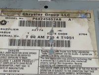 2015 Dodge Caravan Radio AM FM Cd Player Receiver Replacement P/N:P68245857AB Fits Fits 2012 2013 2014 2016 2017 2018 2019 2