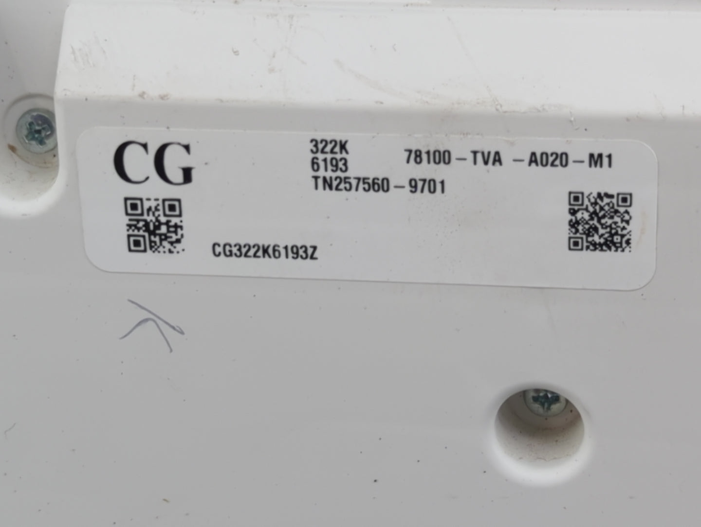 2015 Dodge Caravan Instrument Cluster Speedometer Gauges P/N:78100-TVA-A020-M1 Fits Fits 2016 2017 2018 OEM Used Auto Parts 