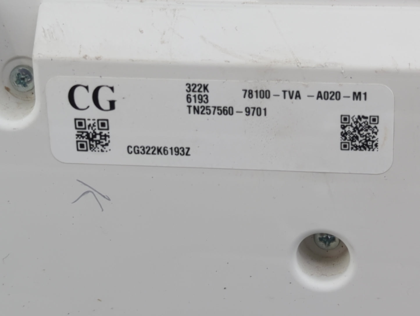 2015 Dodge Caravan Instrument Cluster Speedometer Gauges P/N:78100-TVA-A020-M1 Fits Fits 2016 2017 2018 OEM Used Auto Parts 