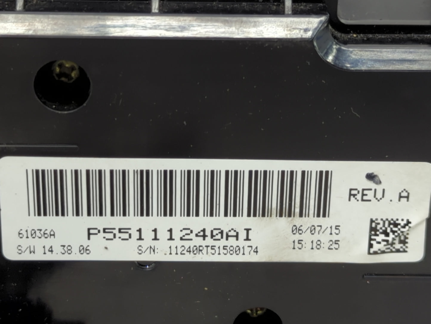 2015 Dodge Caravan Climate Control Module Temperature AC/Heater Replacement P/N:P55111240AI Fits OEM Used Auto Parts - Oemus