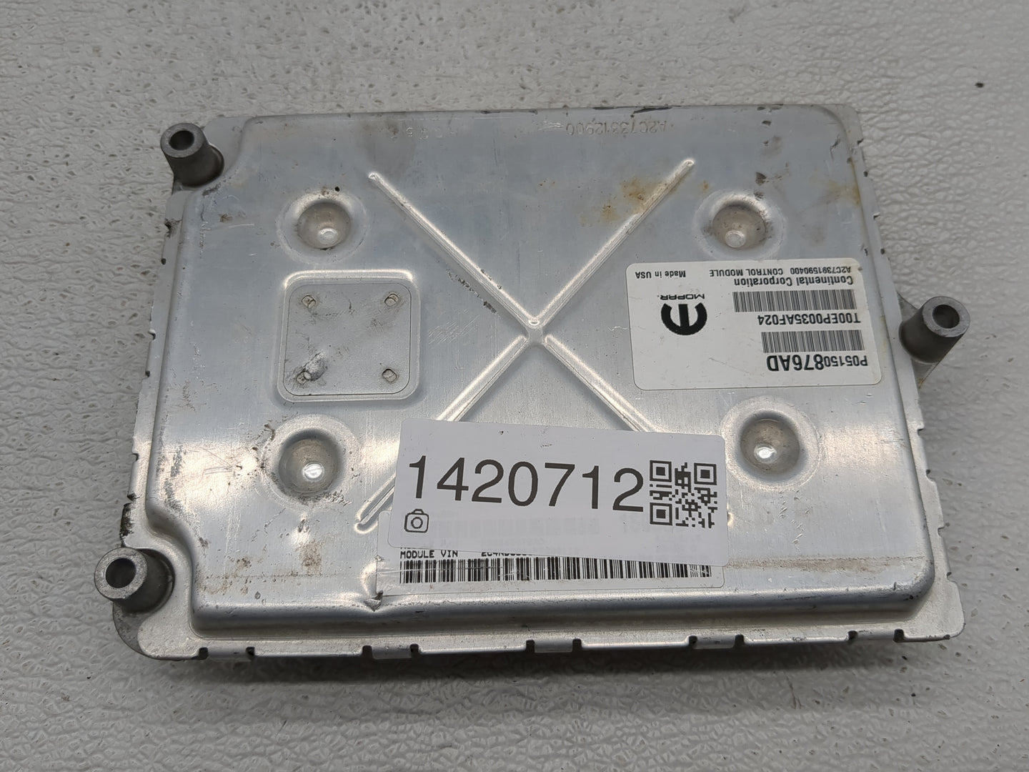 2015 Dodge Caravan PCM Engine Control Computer ECU ECM PCU OEM P/N:P05150876AD Fits OEM Used Auto Parts - Oemusedautoparts1.