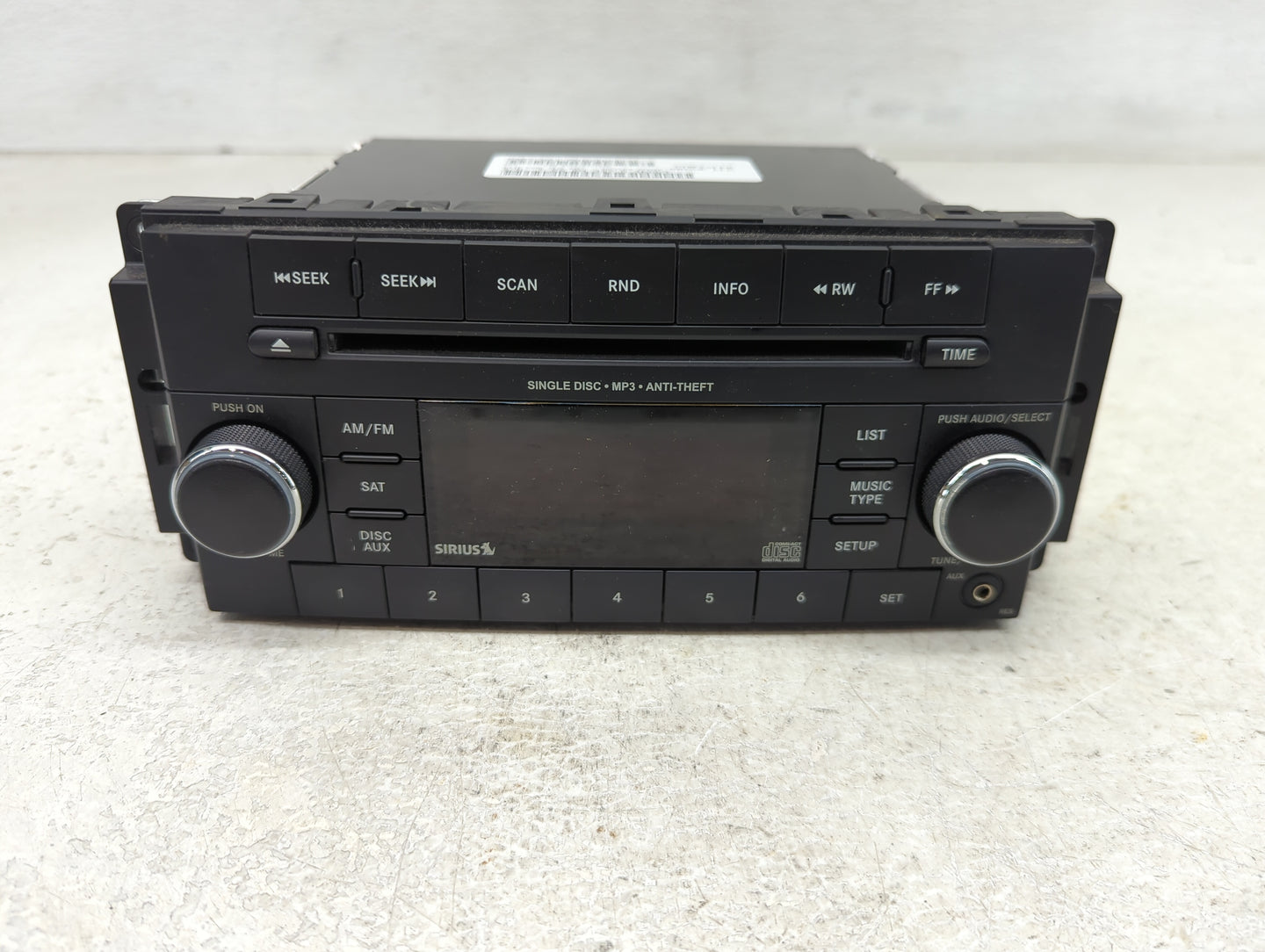 2015 Dodge Caravan Radio AM FM Cd Player Receiver Replacement P/N:05091257AC Fits Fits 2012 2013 2014 2016 2017 2018 2019 20