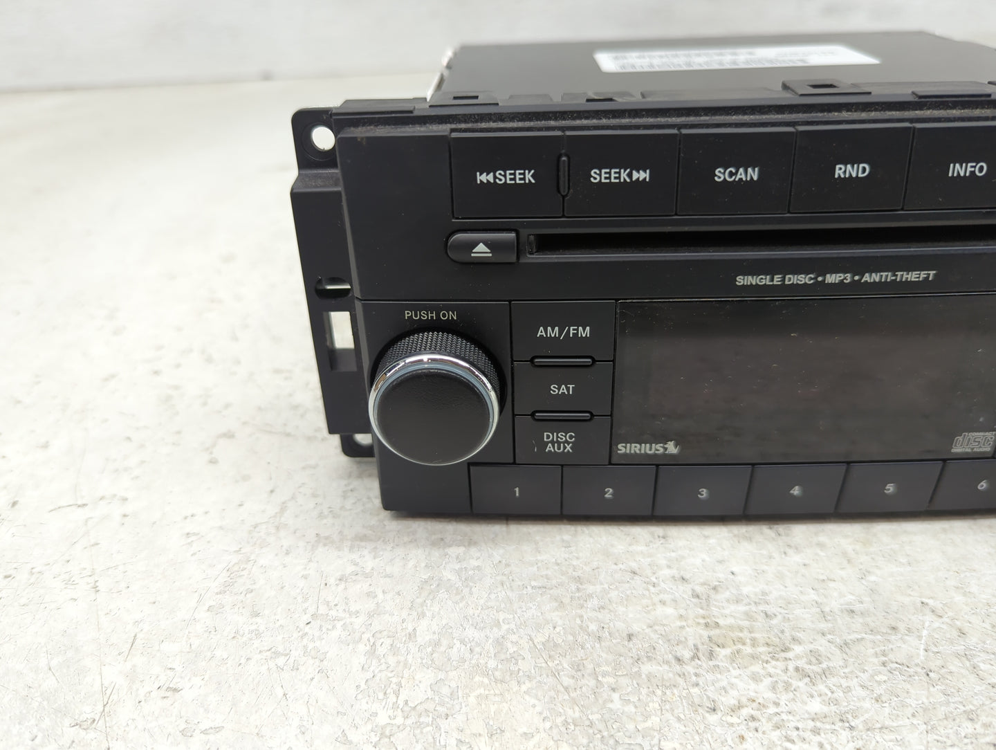 2015 Dodge Caravan Radio AM FM Cd Player Receiver Replacement P/N:05091257AC Fits Fits 2012 2013 2014 2016 2017 2018 2019 20