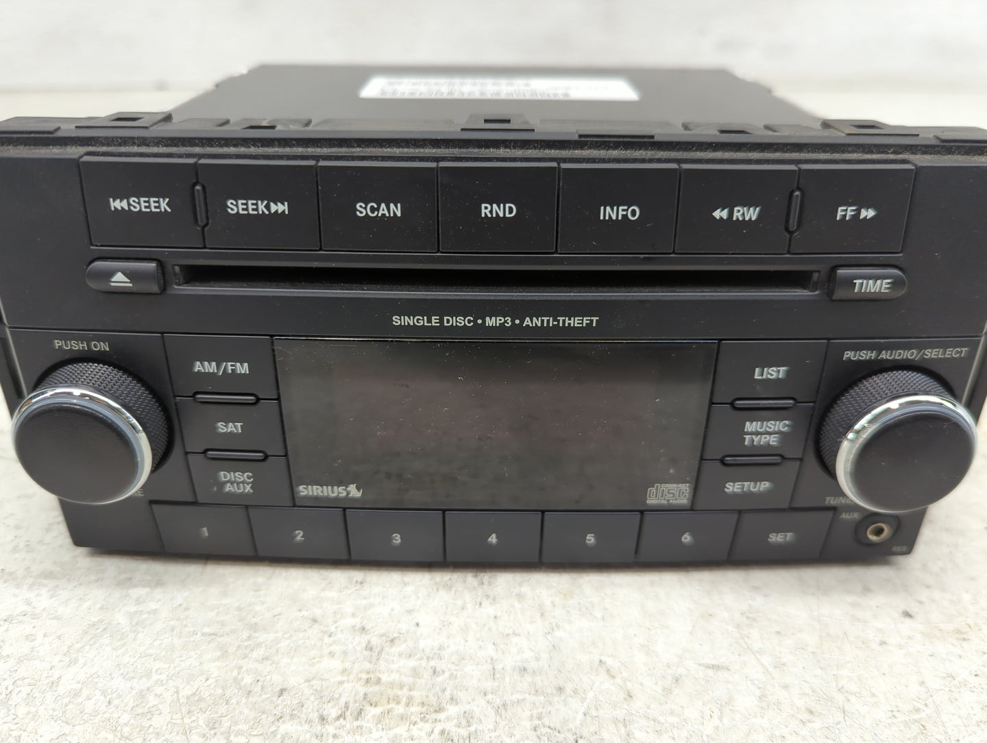 2015 Dodge Caravan Radio AM FM Cd Player Receiver Replacement P/N:05091257AC Fits Fits 2012 2013 2014 2016 2017 2018 2019 20