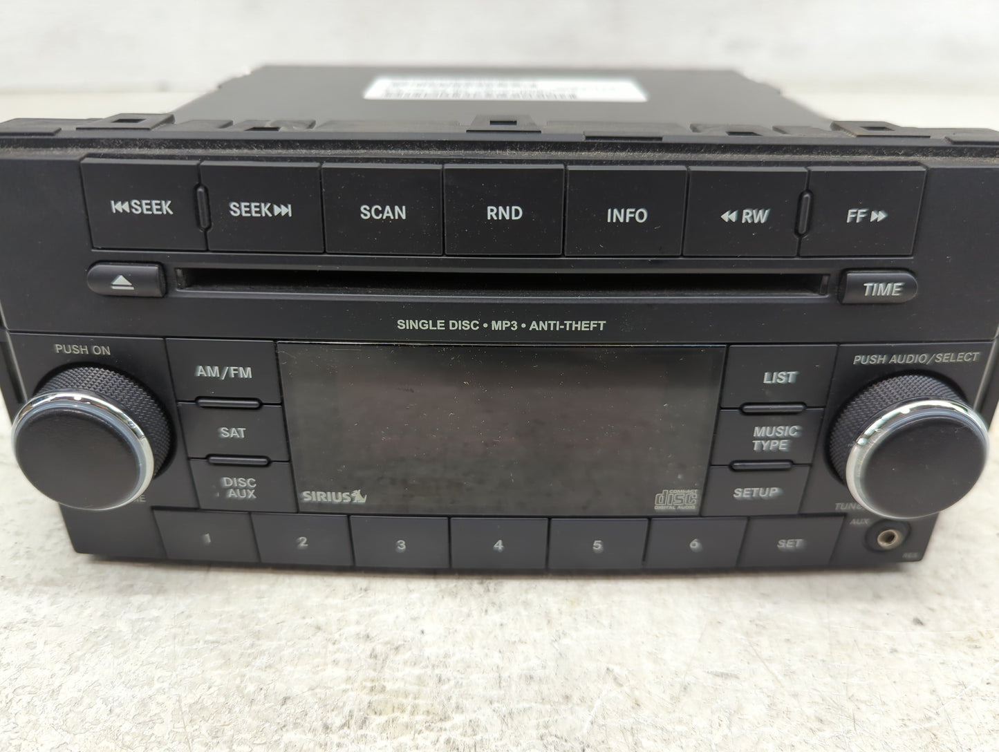 2015 Dodge Caravan Radio AM FM Cd Player Receiver Replacement P/N:05091257AC Fits Fits 2012 2013 2014 2016 2017 2018 2019 20