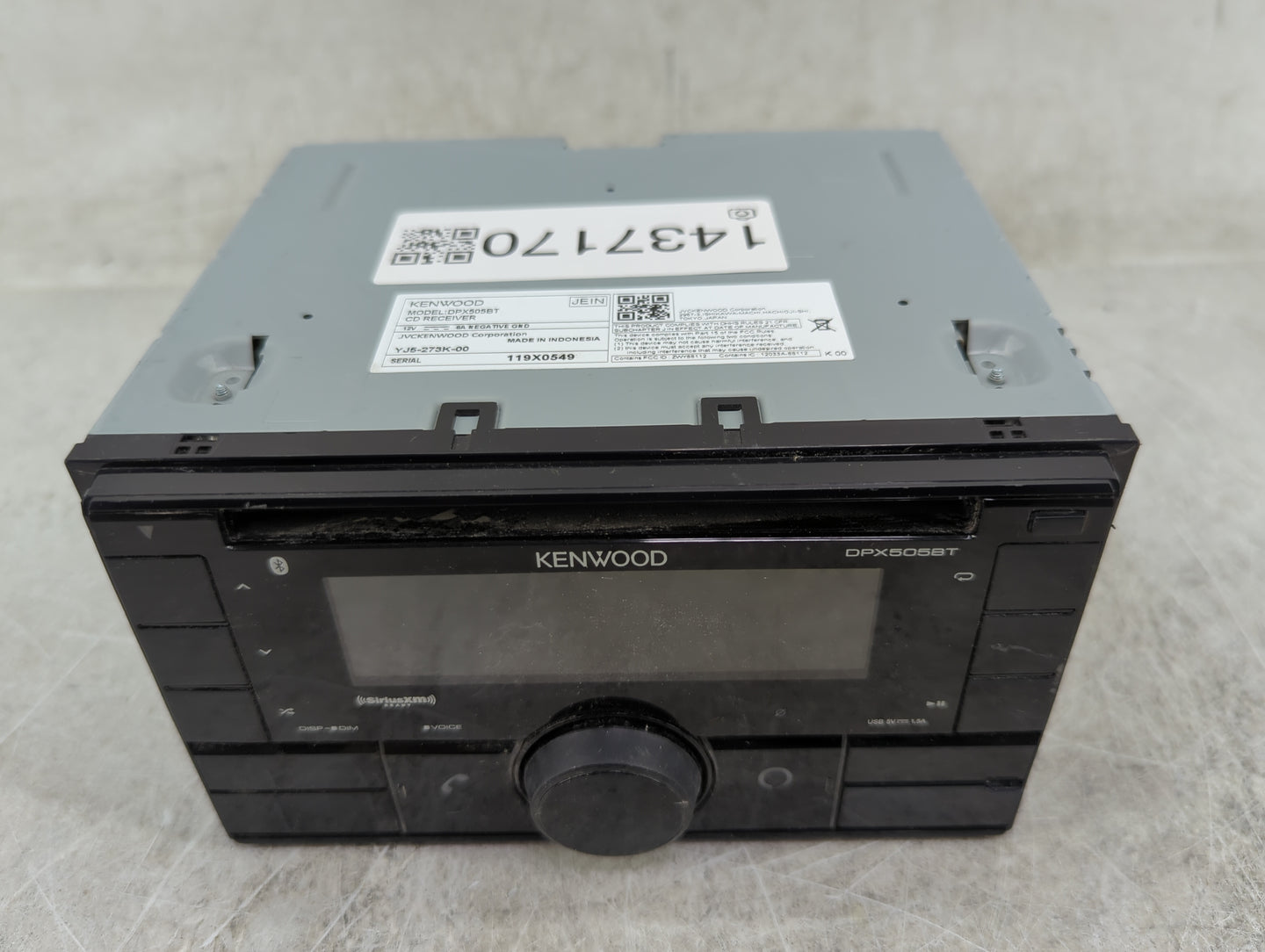 2015 Dodge Caravan Radio AM FM Cd Player Receiver Replacement P/N:DPX505BT YJ5-273K-00, 119X0549, ZWV88112, 12033A-88112 Fit