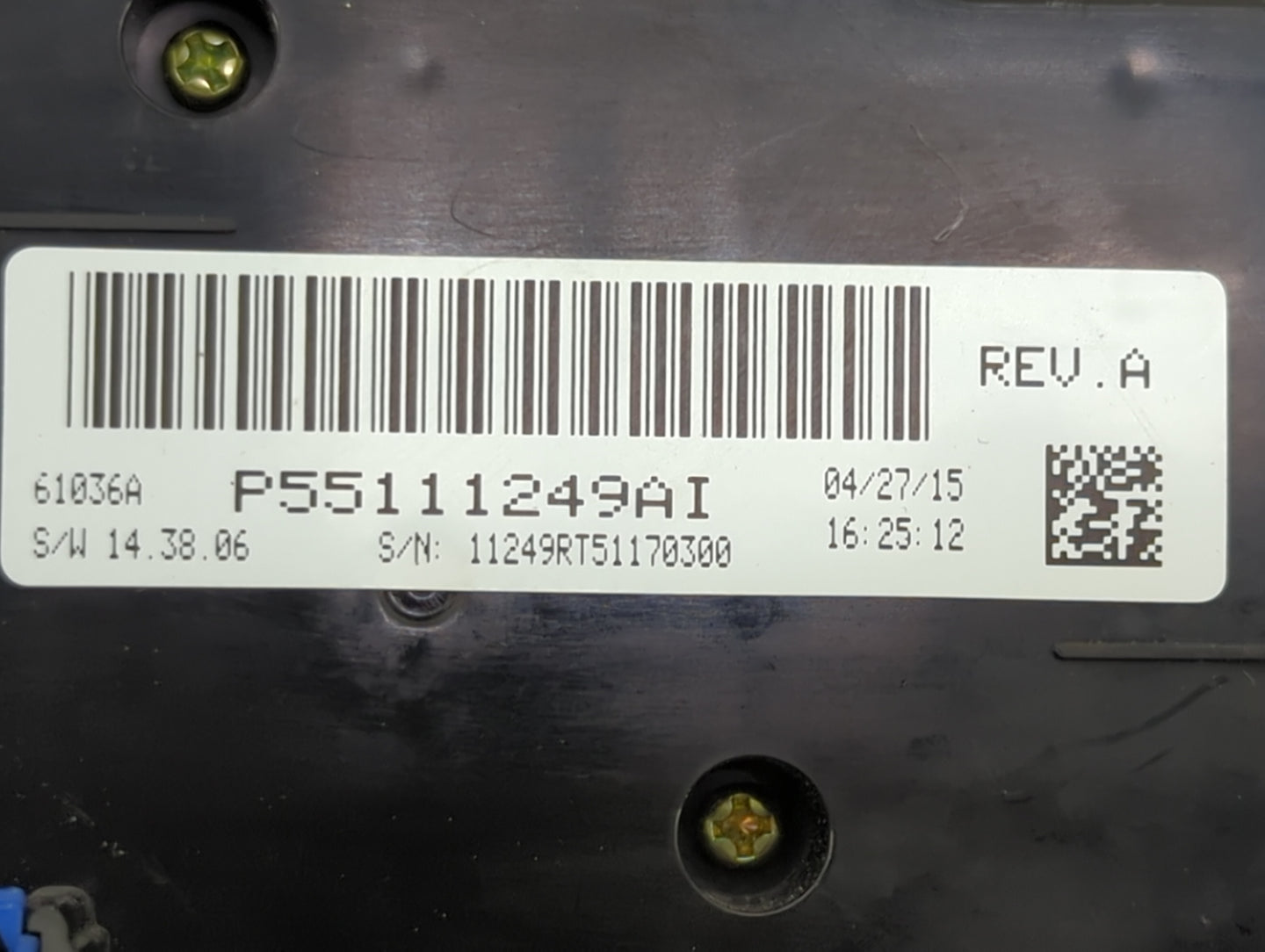 2015 Dodge Caravan Climate Control Module Temperature AC/Heater Replacement P/N:P55111249AI Fits OEM Used Auto Parts - Oemus