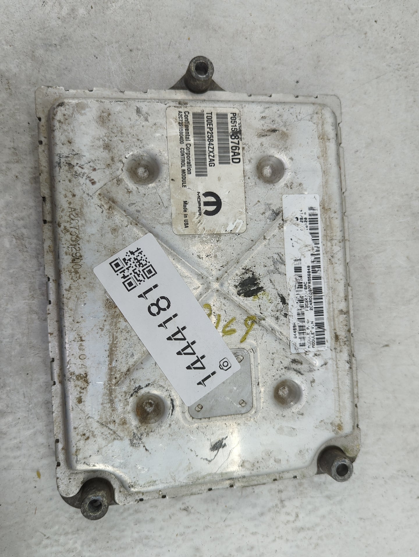 2015 Dodge Caravan PCM Engine Control Computer ECU ECM PCU OEM P/N:P05150876AD T00EP2584ZXZAG, A2C73915904 00 Fits OEM Used 