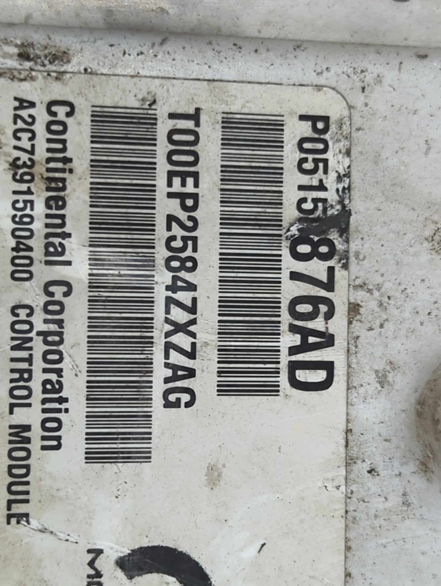 2015 Dodge Caravan PCM Engine Control Computer ECU ECM PCU OEM P/N:P05150876AD T00EP2584ZXZAG, A2C73915904 00 Fits OEM Used 